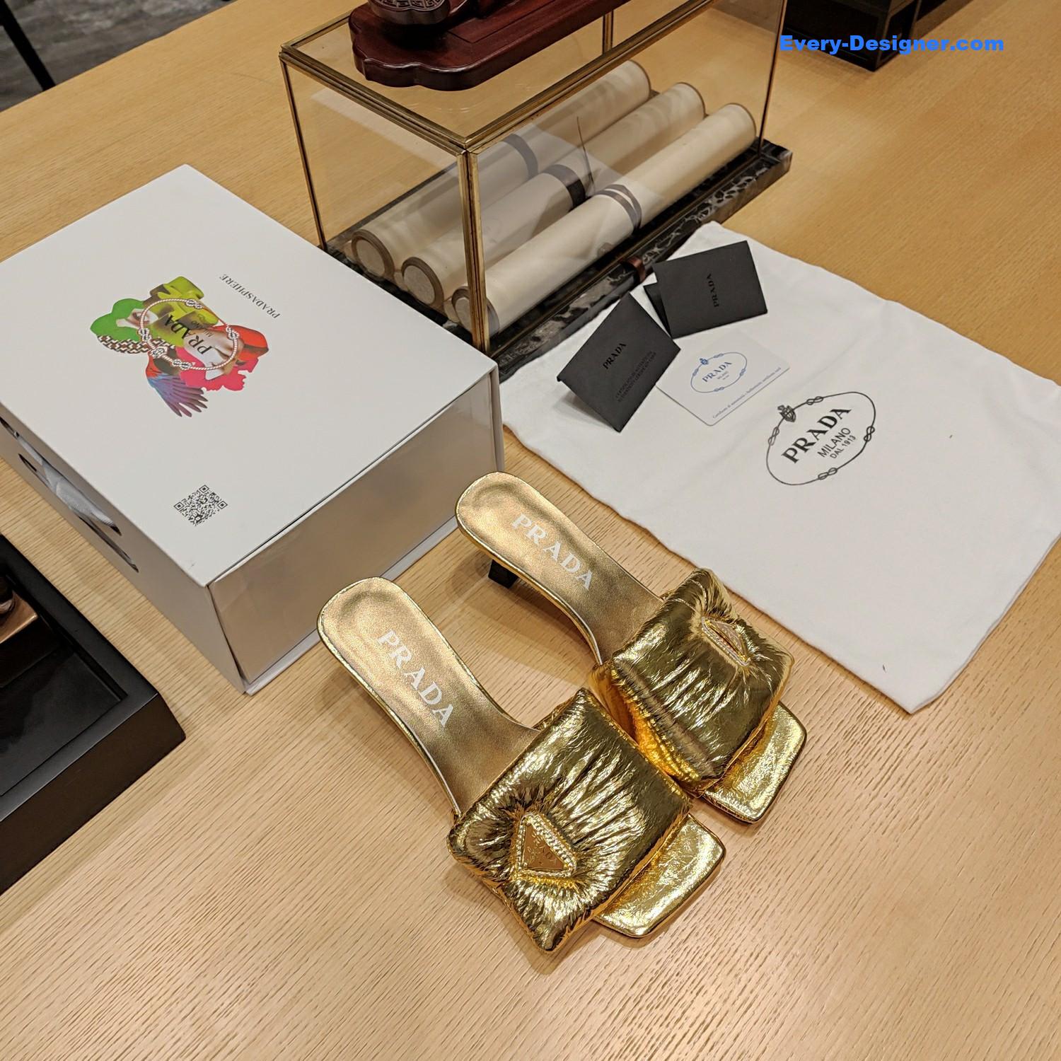 Pra*a macaron series explosive sandals