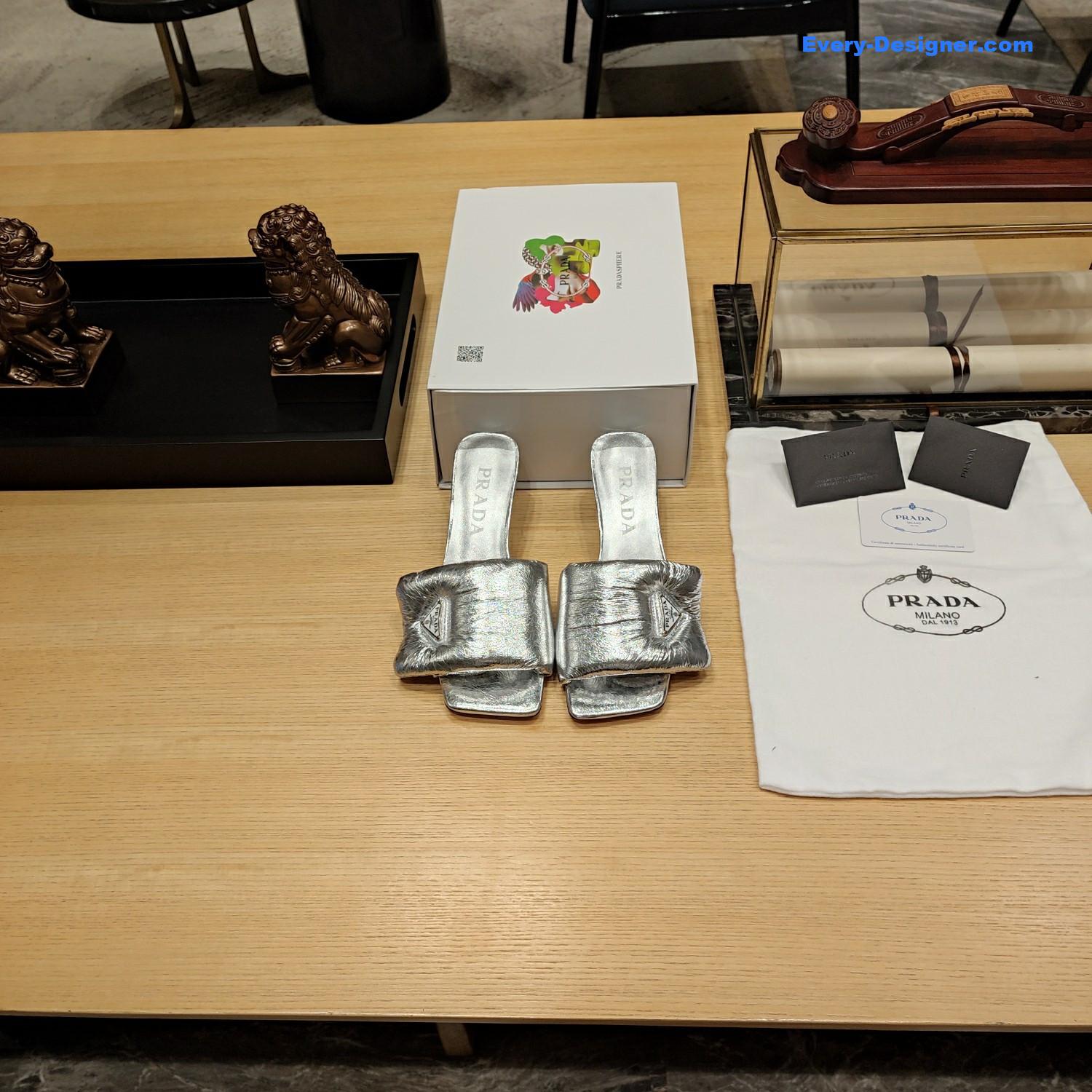 Pra*a macaron series explosive sandals