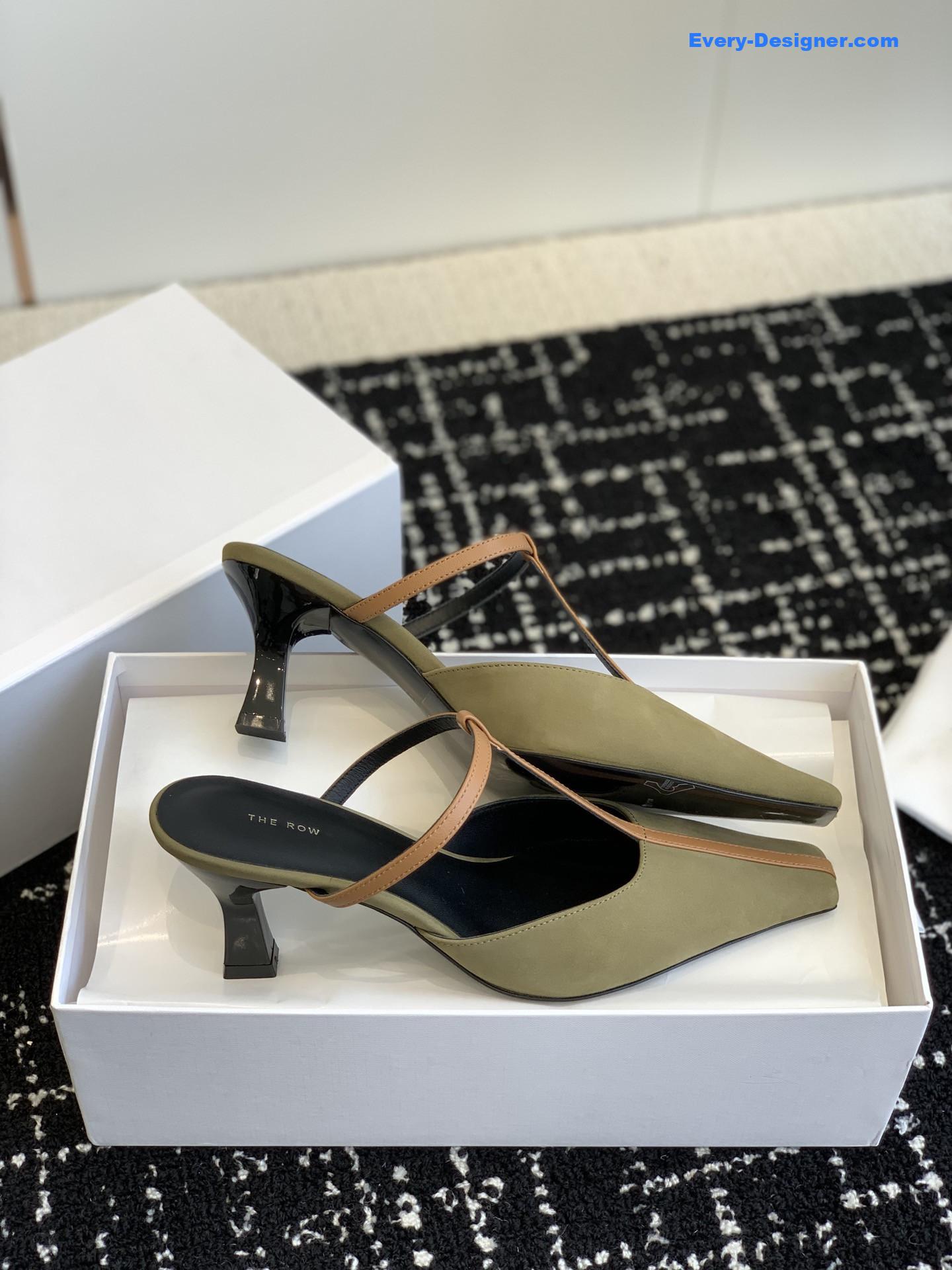 THE ROW T belt cat and muller sandals