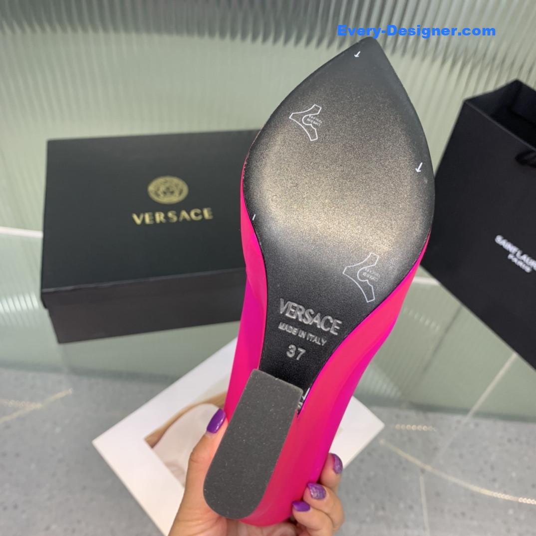 Versace wedge high heel shoes