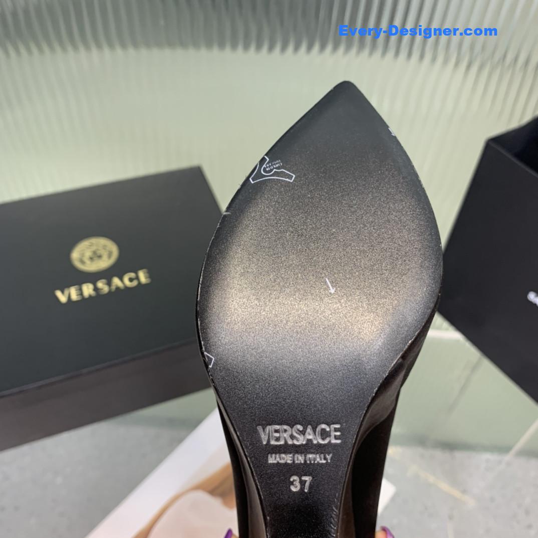 Versace wedge high heel shoes