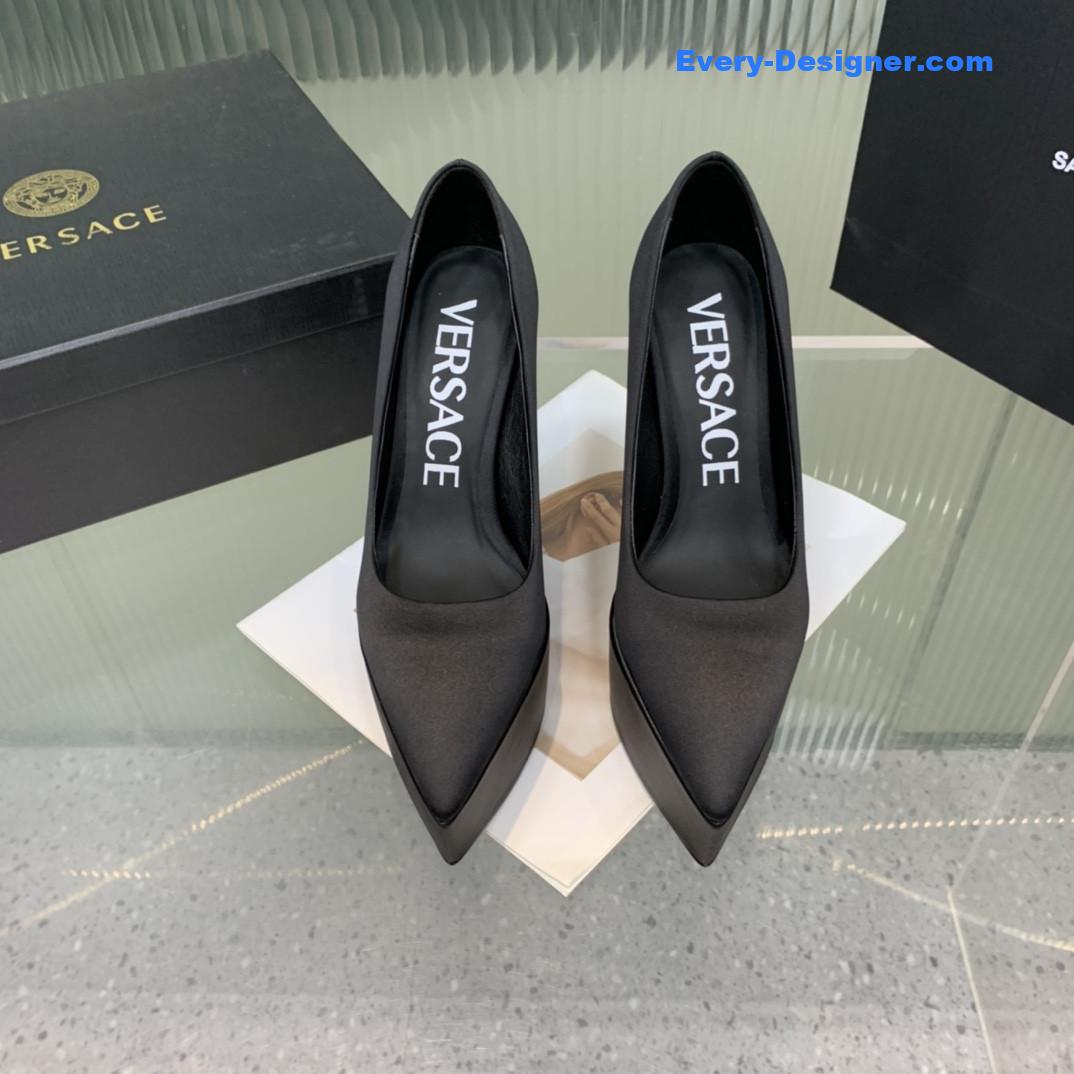 Versace wedge high heel shoes