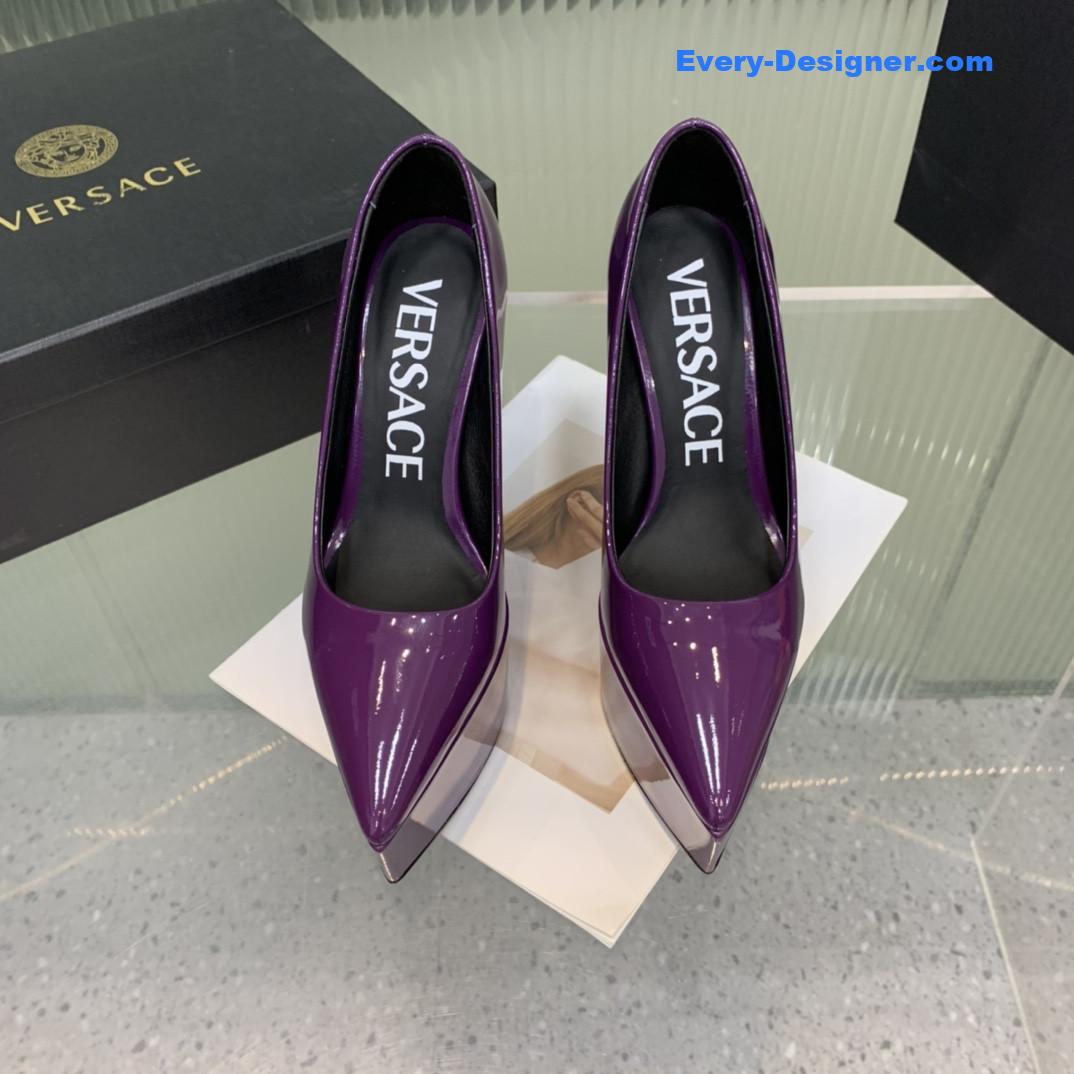 Versace wedge high heel shoes