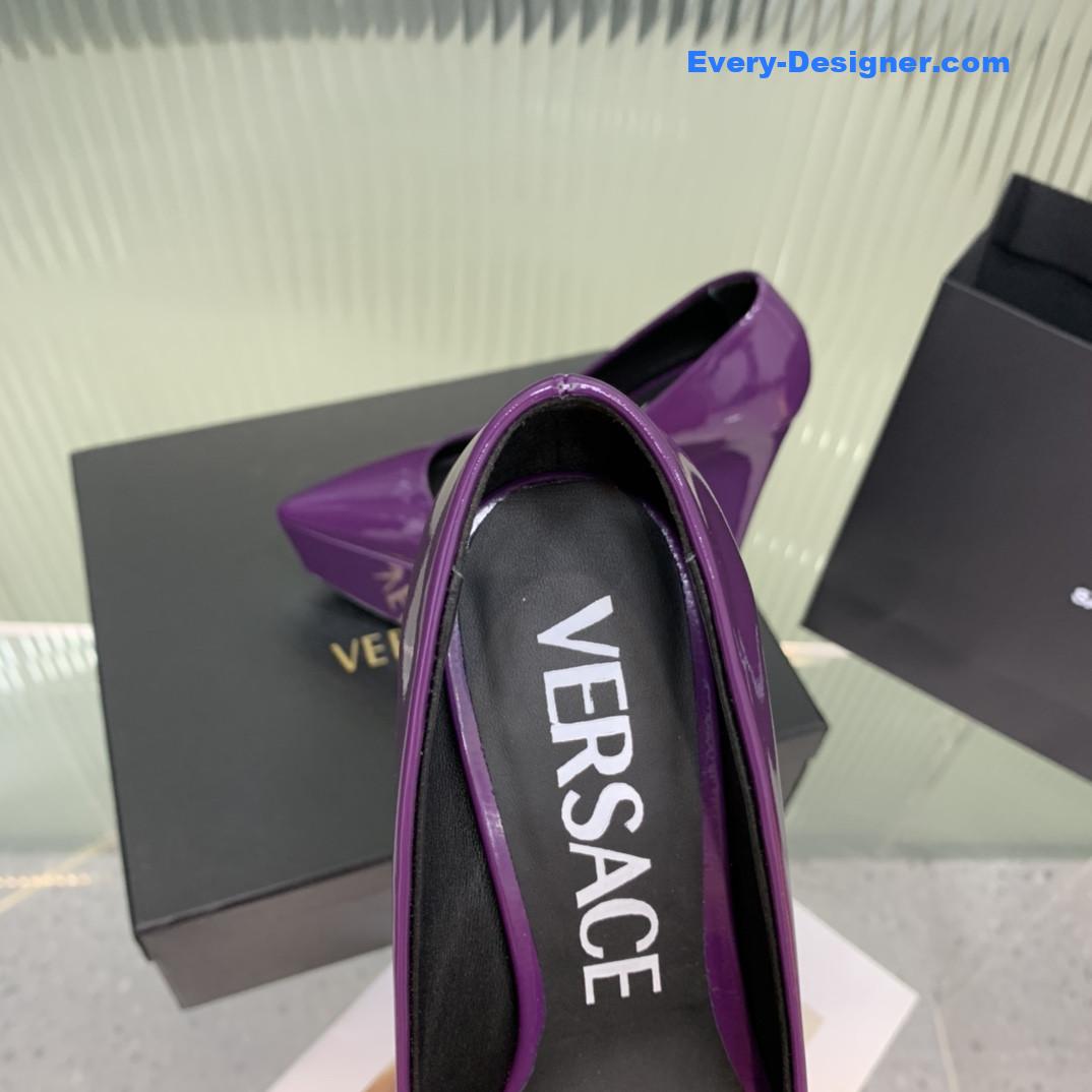 Versace wedge high heel shoes