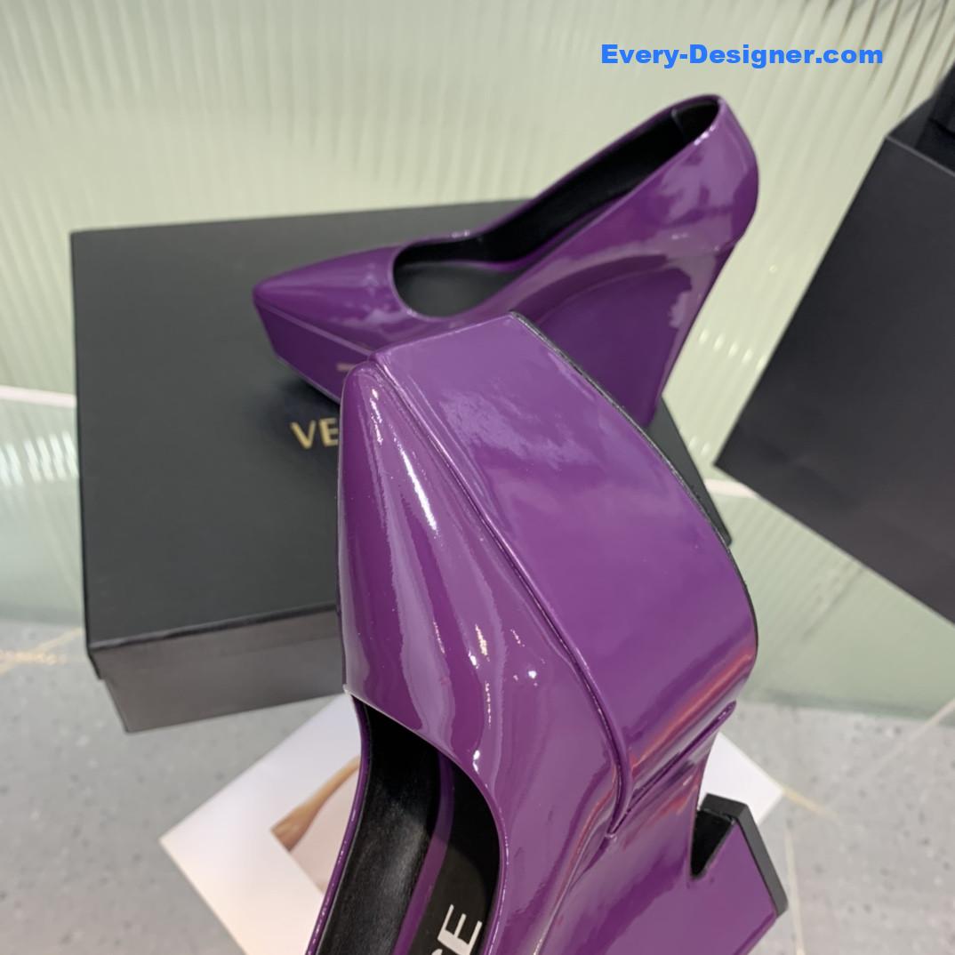 Versace wedge high heel shoes