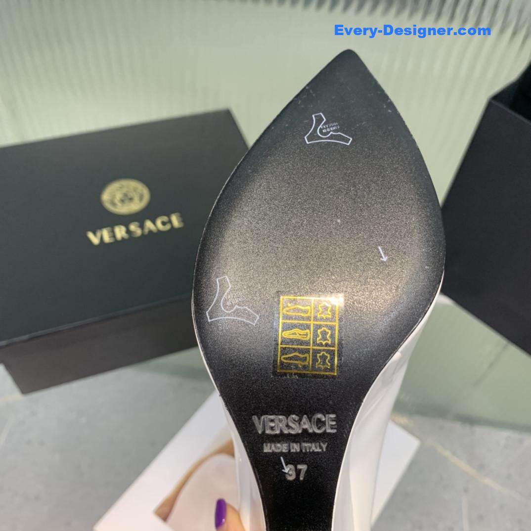Versace wedge high heel shoes
