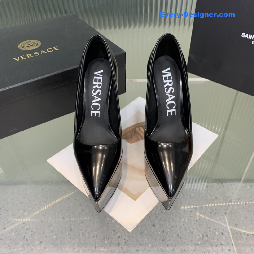 Versace wedge high heel shoes