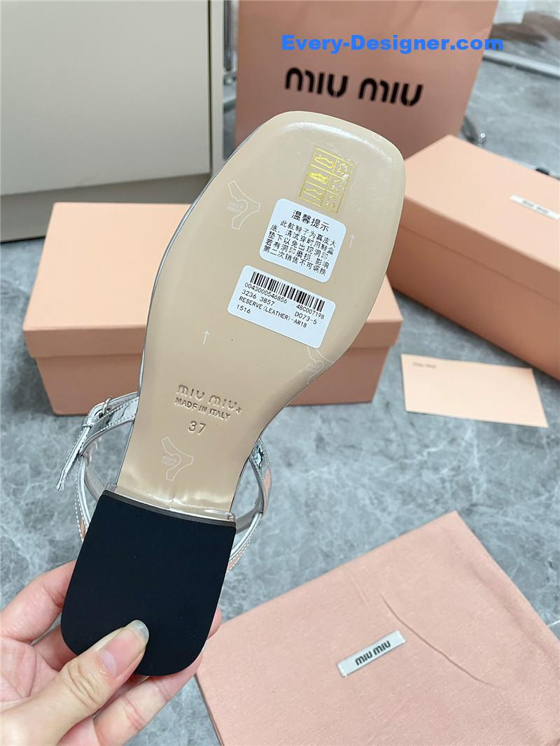 M1um1u spring and summer catwalk new sandals