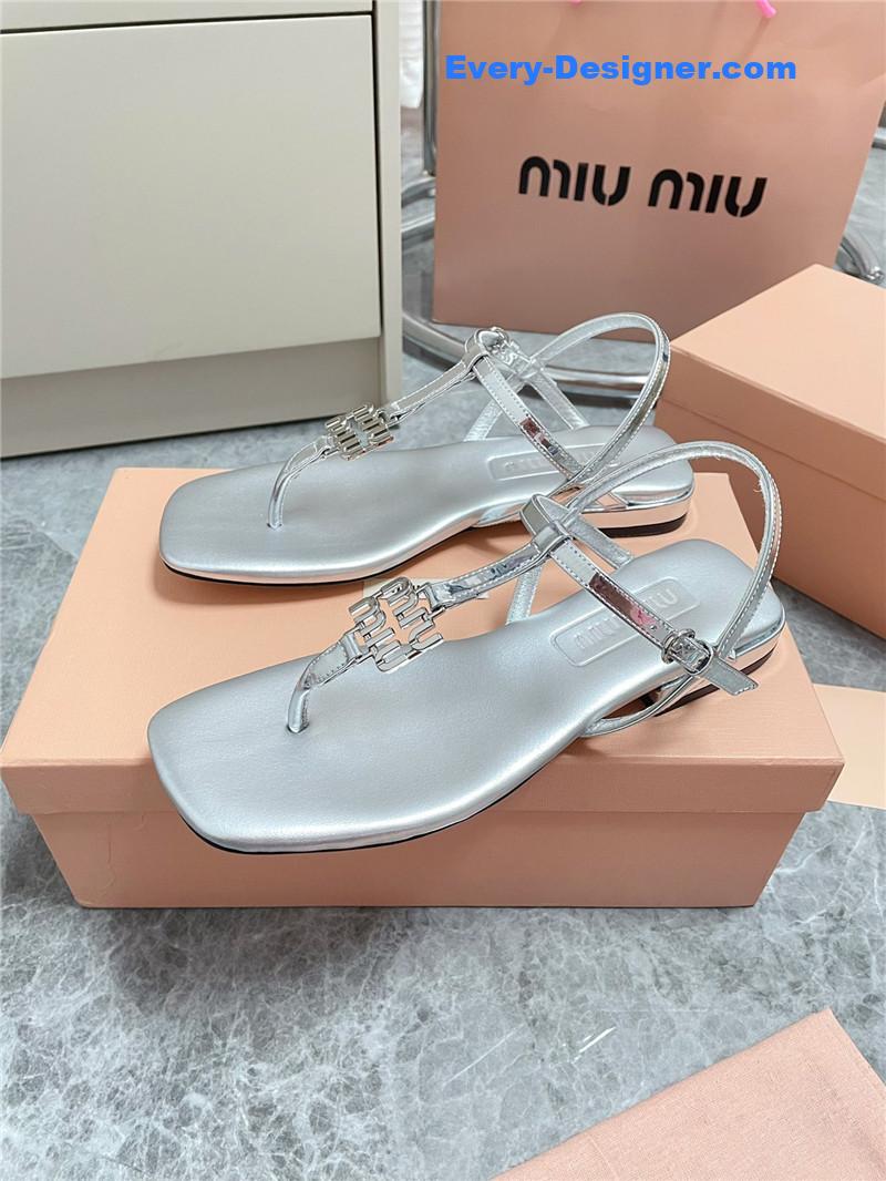 M1um1u spring and summer catwalk new sandals