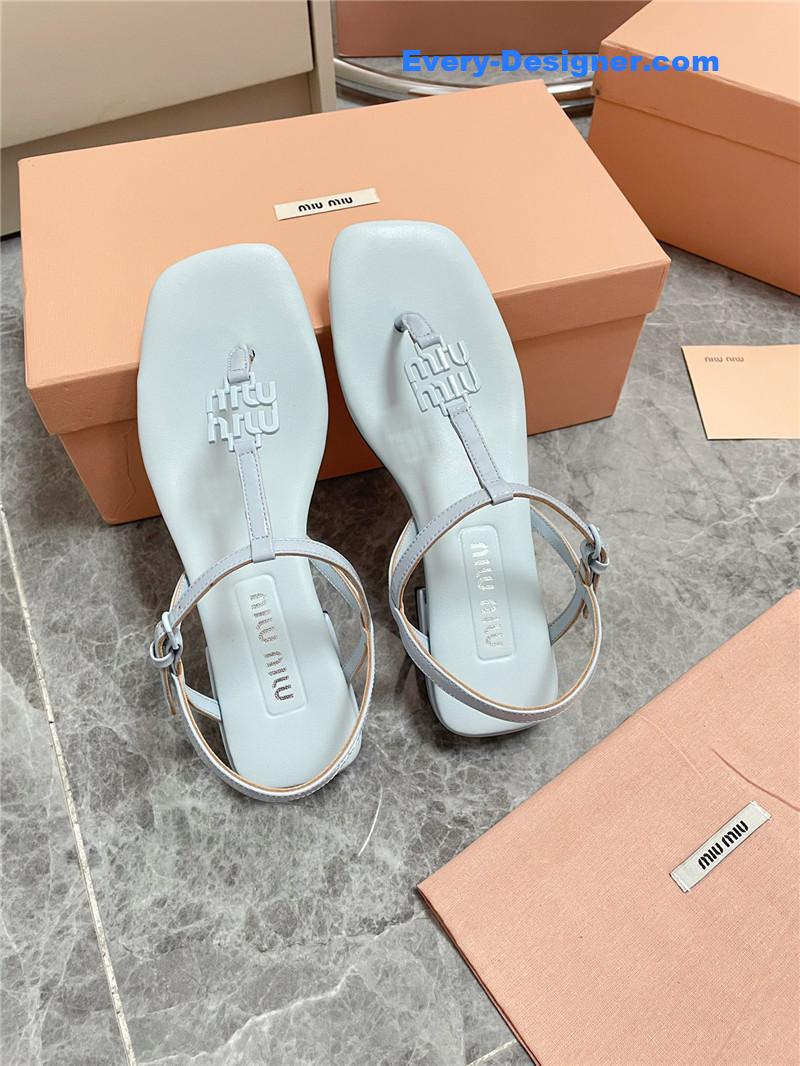 M1um1u spring and summer catwalk new sandals