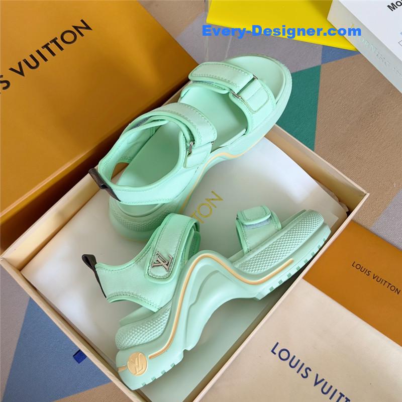 l0vis Vvtt0n lv velcro polka dot sandals