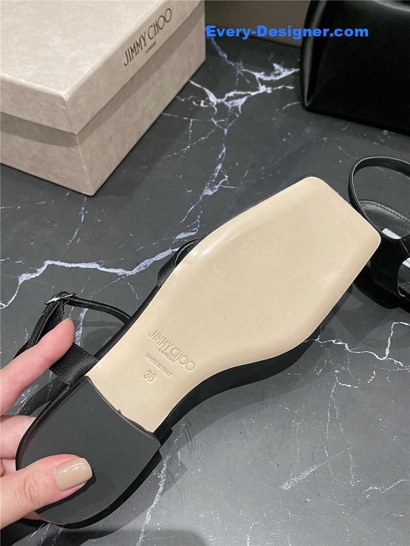 J1m*y Ch00 new rhinestone ball sandals