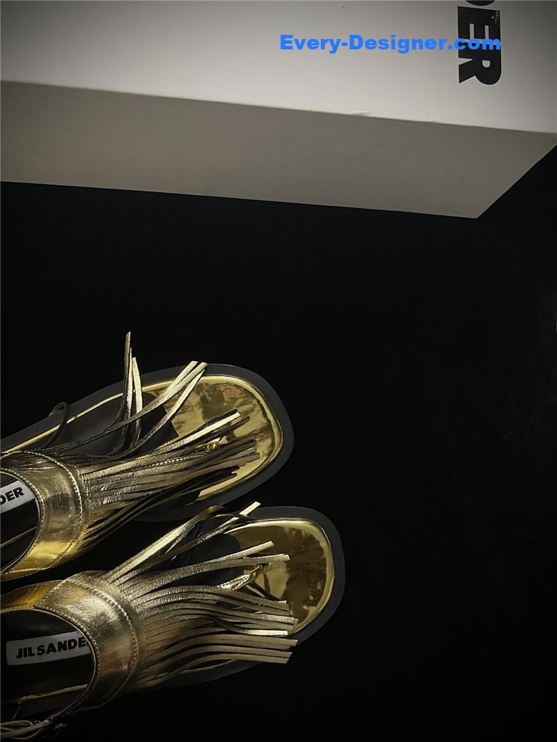 jil sander fashion tassel sandals