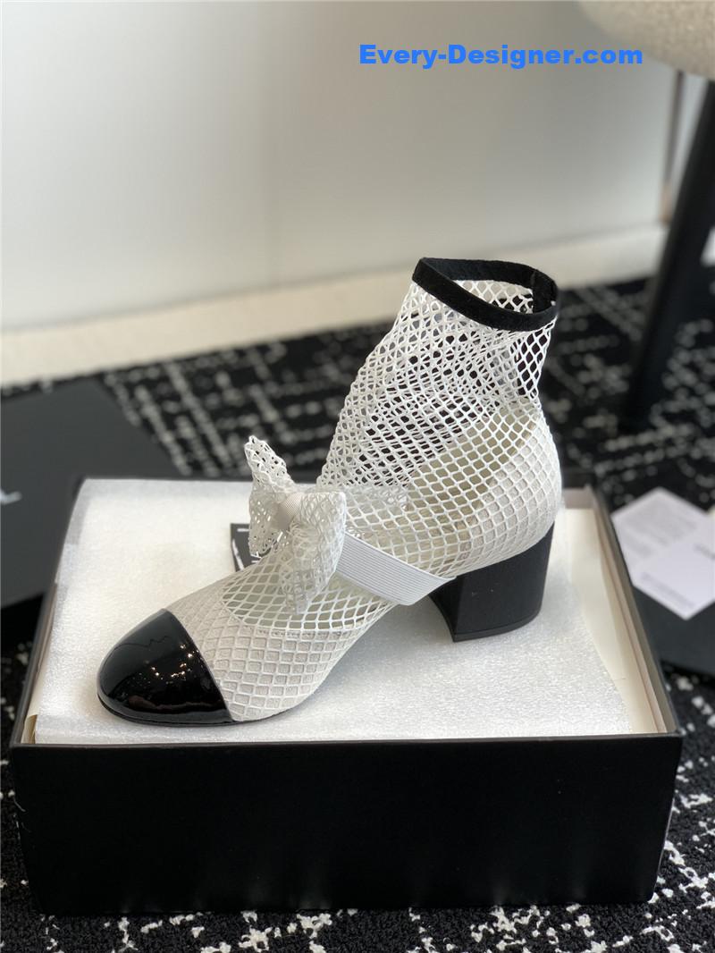 CC new Mary Jane mesh drill boots