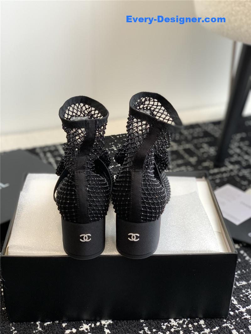 CC new Mary Jane mesh drill boots