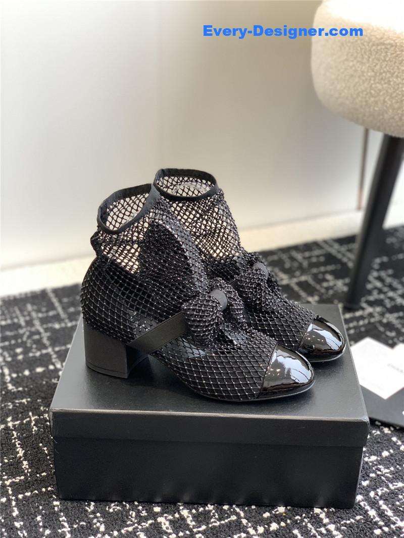 CC new Mary Jane mesh drill boots