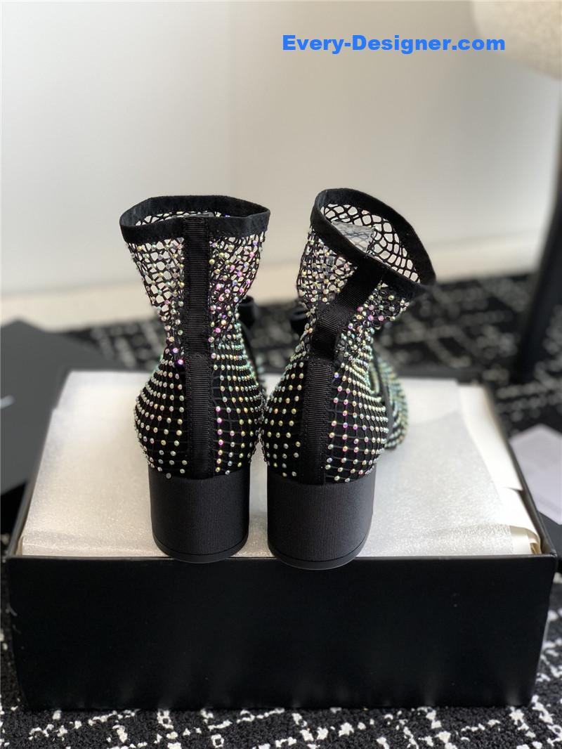 CC new Mary Jane mesh drill boots