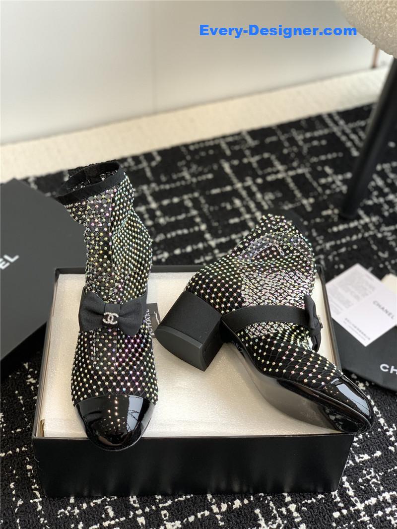 CC new Mary Jane mesh drill boots