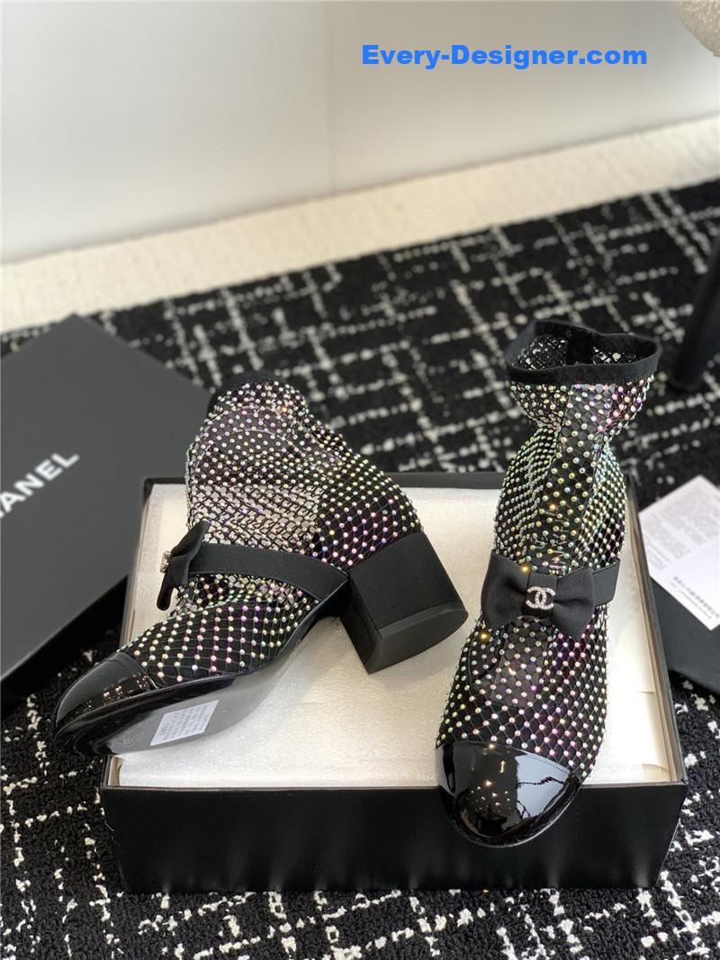 CC new Mary Jane mesh drill boots