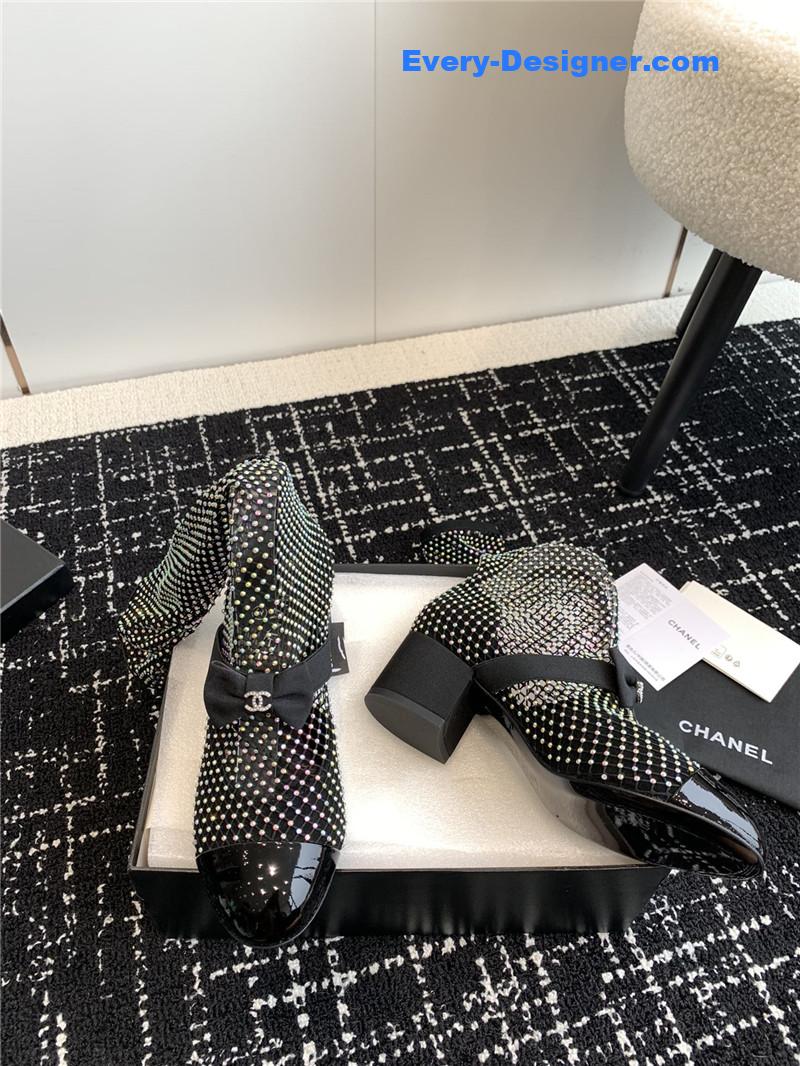 CC new Mary Jane mesh drill boots