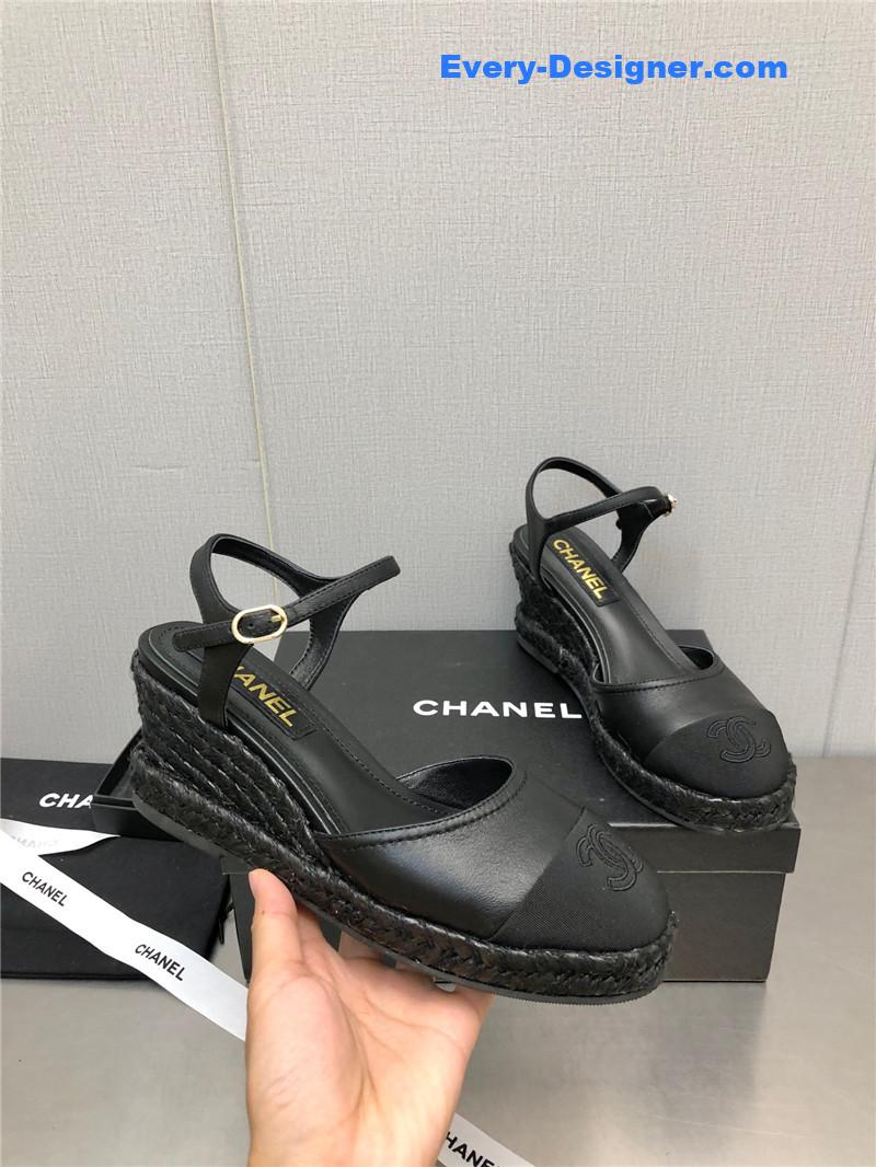 CC Mary Jane hollow wedge sandals