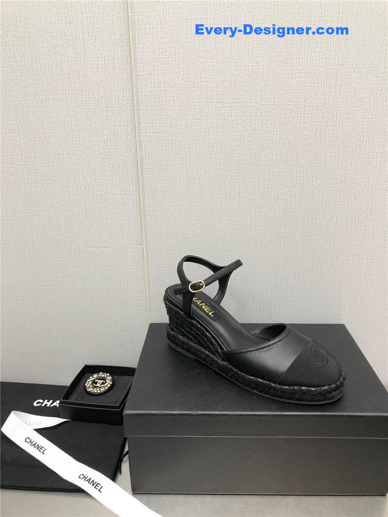 CC Mary Jane hollow wedge sandals