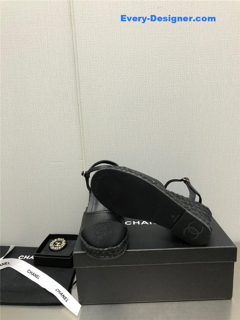 CC Mary Jane hollow wedge sandals