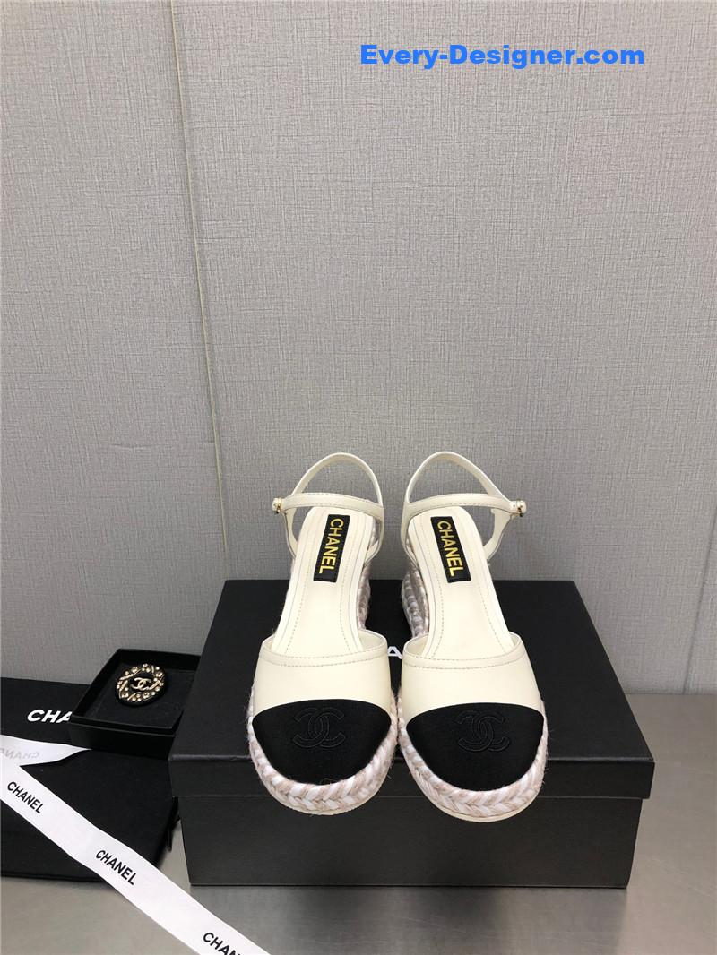 CC Mary Jane hollow wedge sandals