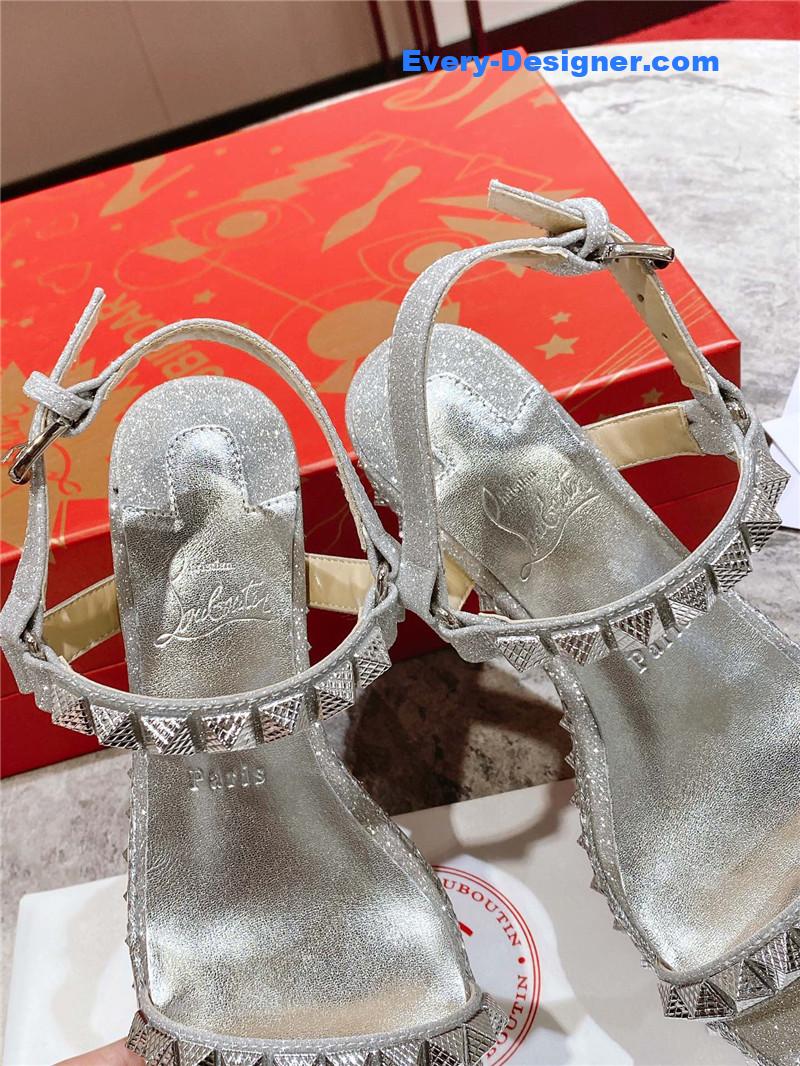 Chr1st1an louboutin wedge sandals