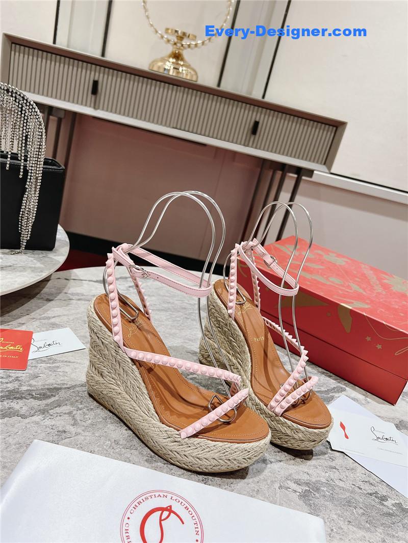 Chr1st1an louboutin wedge sandals