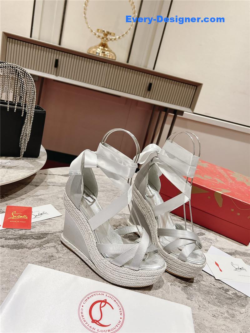 Chr1st1an louboutin wedge sandals