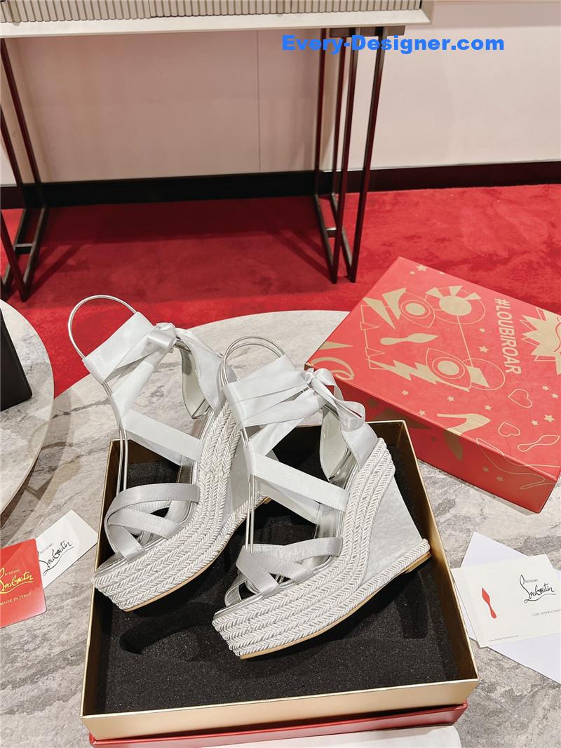 Chr1st1an louboutin wedge sandals