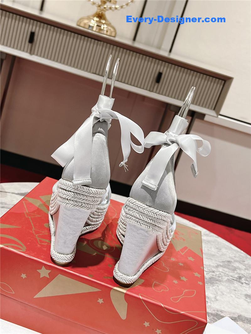 Chr1st1an louboutin wedge sandals