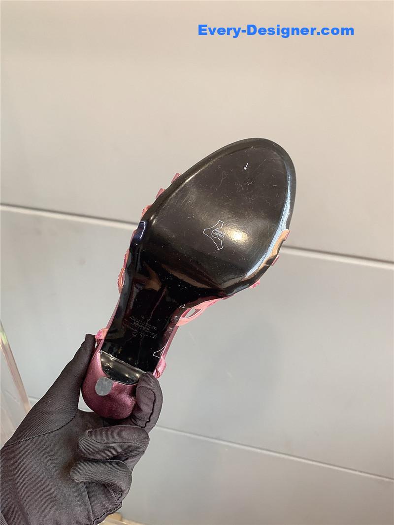 Va1e*ntin0 rhinestone high heel sandals