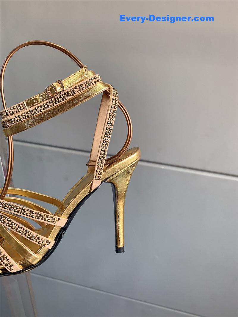 Va1e*ntin0 rhinestone high heel sandals