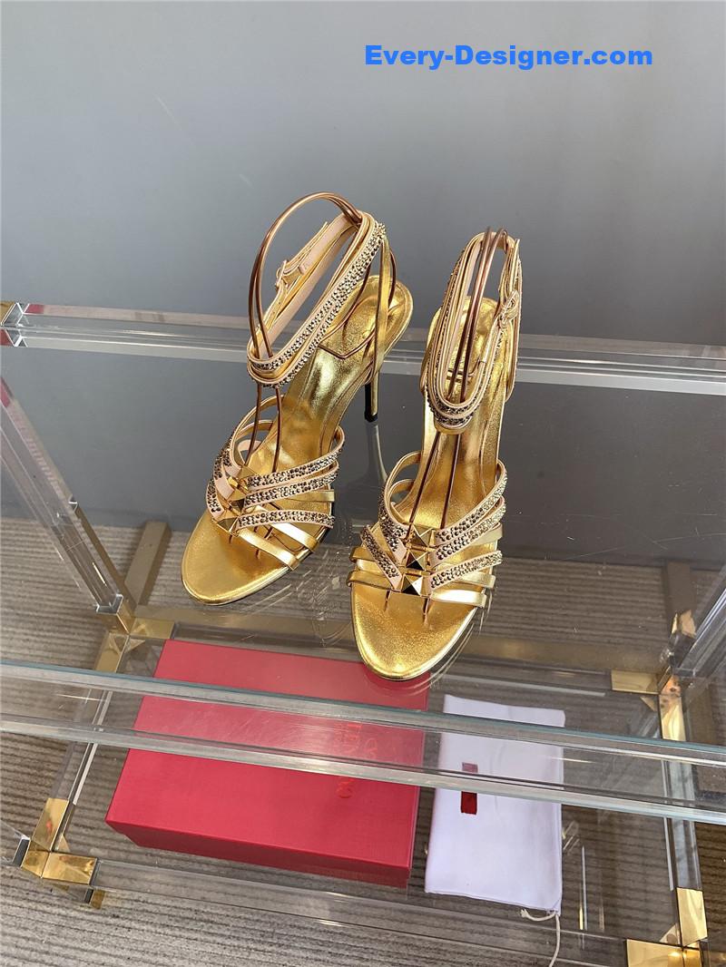 Va1e*ntin0 rhinestone high heel sandals