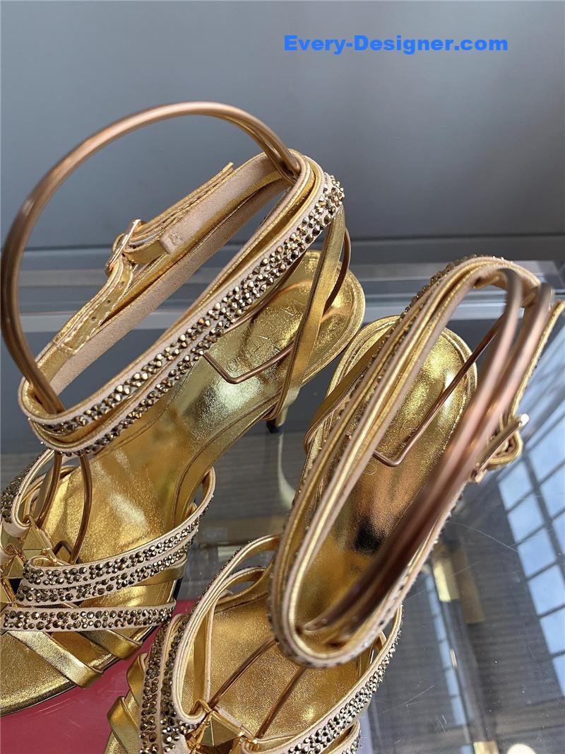 Va1e*ntin0 rhinestone high heel sandals