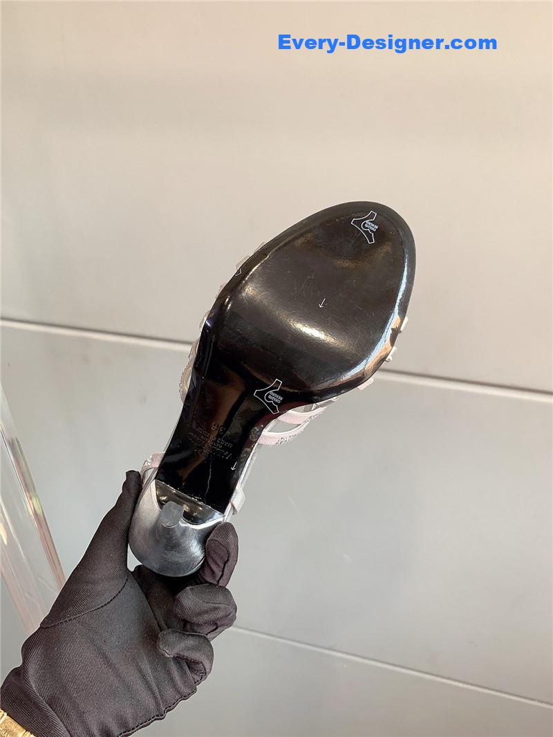 Va1e*ntin0 rhinestone high heel sandals