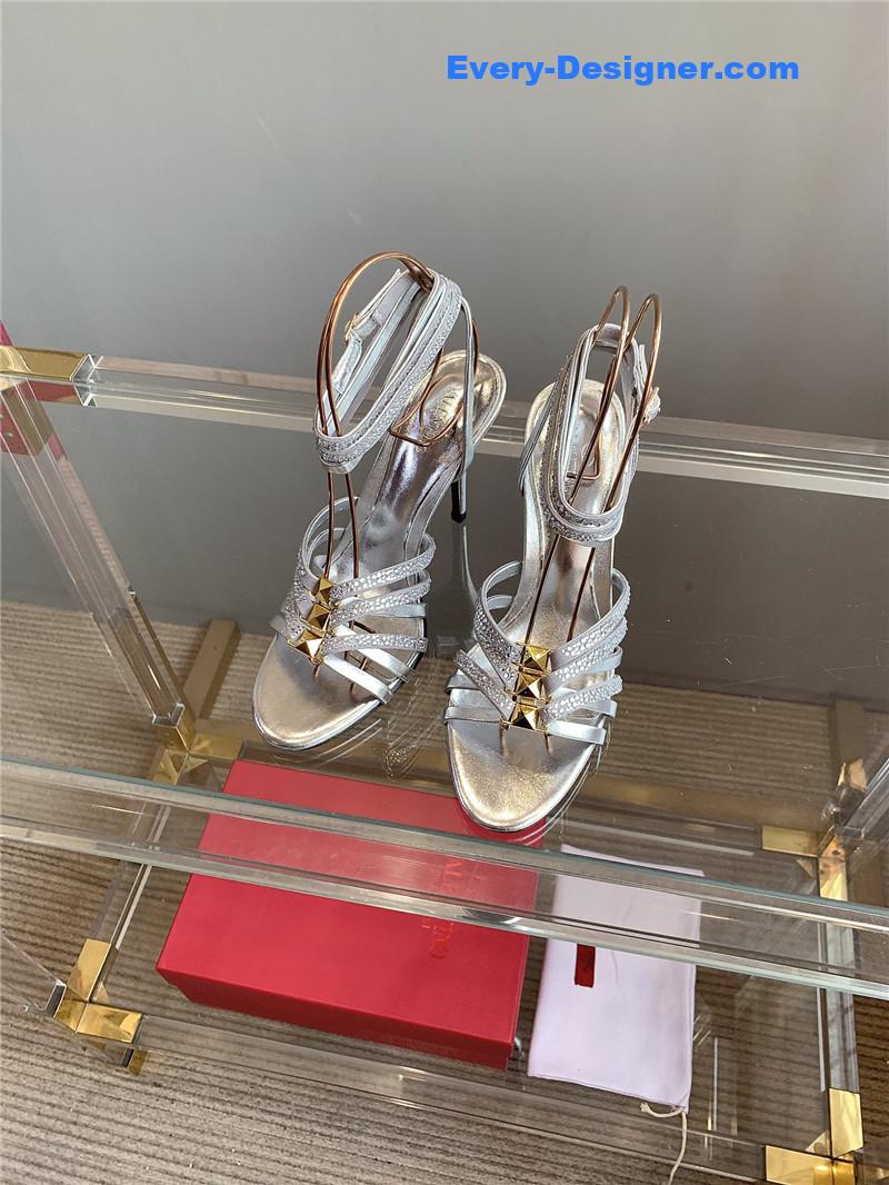 Va1e*ntin0 rhinestone high heel sandals