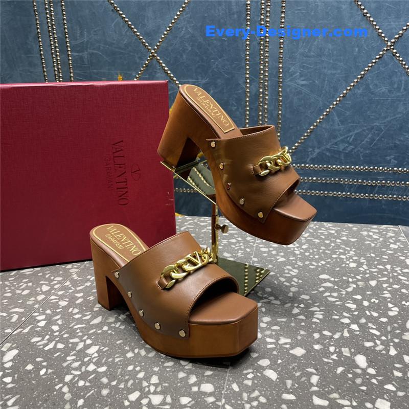 Va1e*ntin0 metal chain high heel sandals