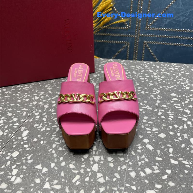 Va1e*ntin0 metal chain high heel sandals