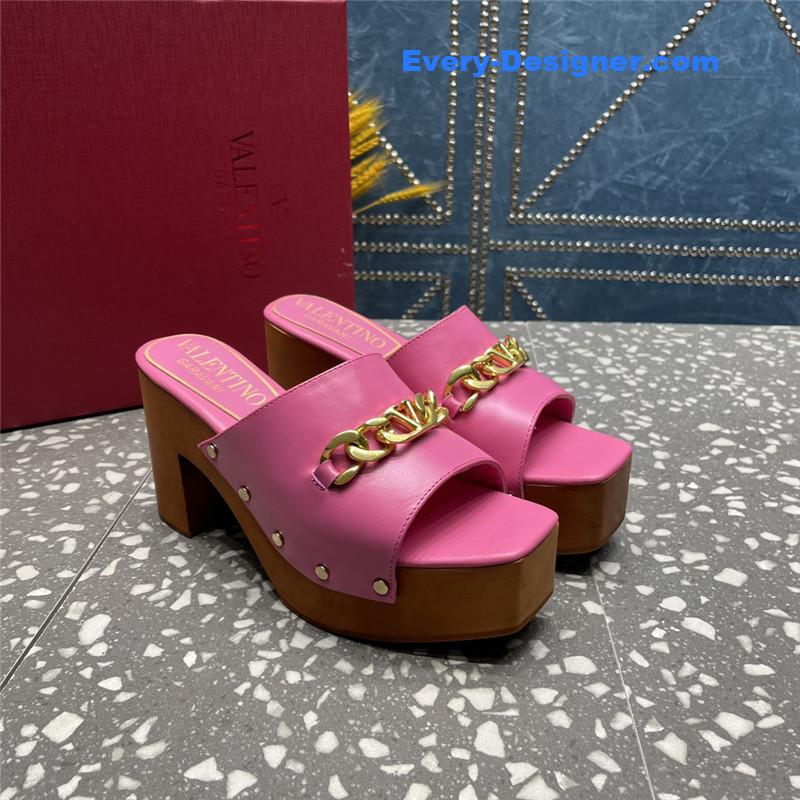 Va1e*ntin0 metal chain high heel sandals