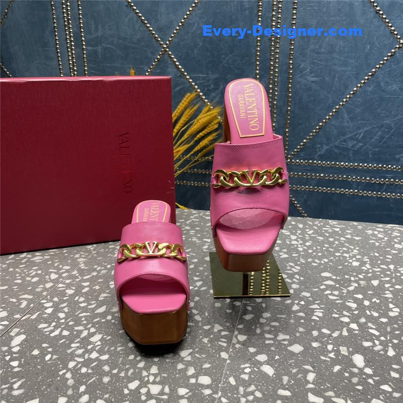 Va1e*ntin0 metal chain high heel sandals