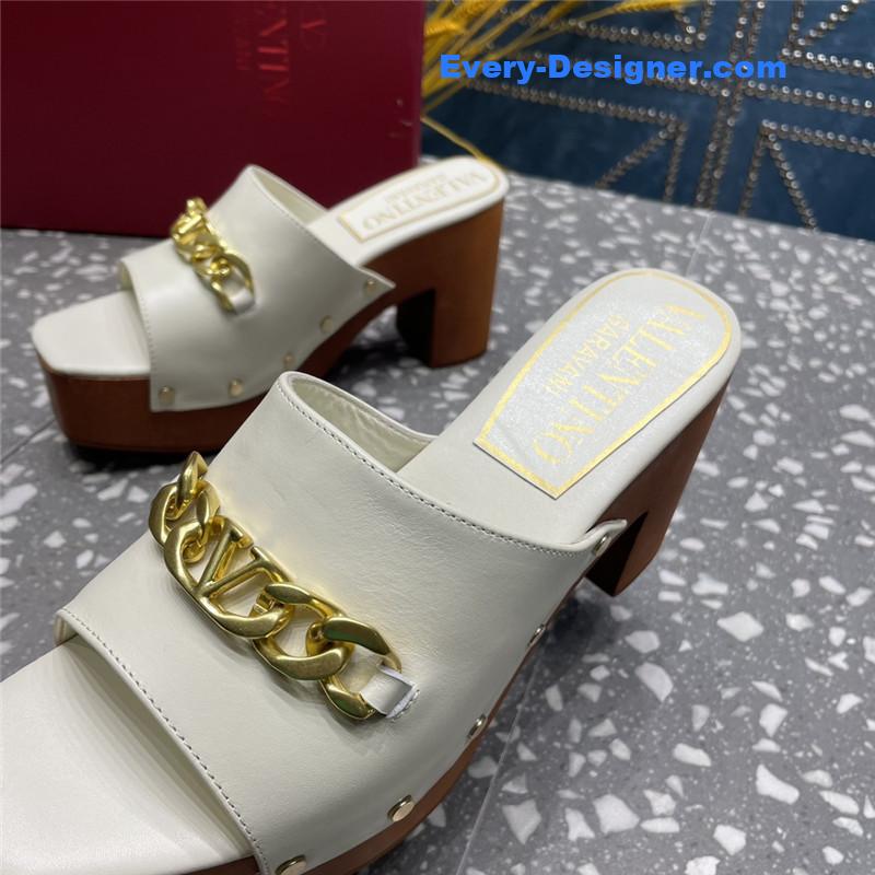 Va1e*ntin0 metal chain high heel sandals