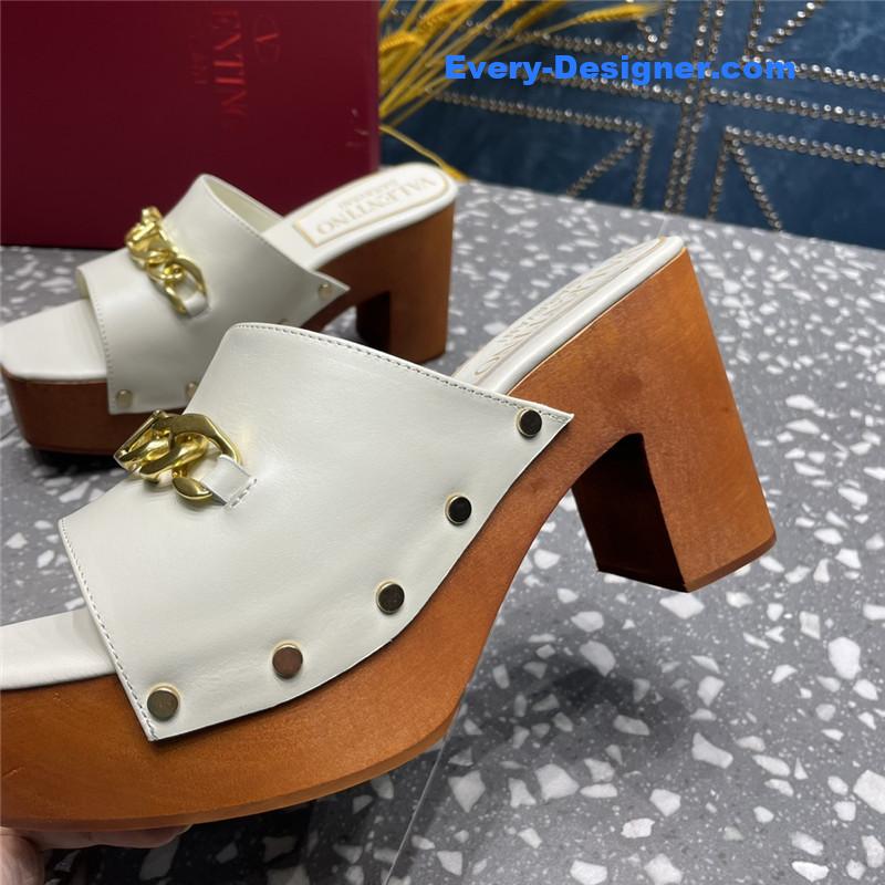 Va1e*ntin0 metal chain high heel sandals