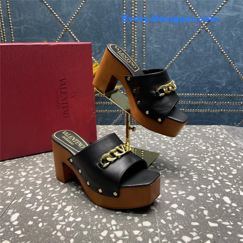 Va1e*ntin0 metal chain high heel sandals