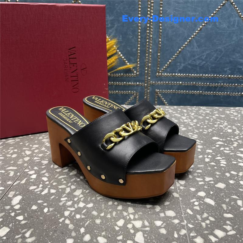 Va1e*ntin0 metal chain high heel sandals