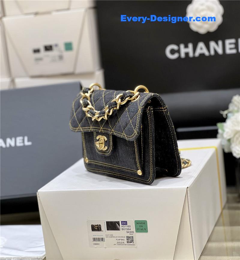 Ch**el denim messenger bag