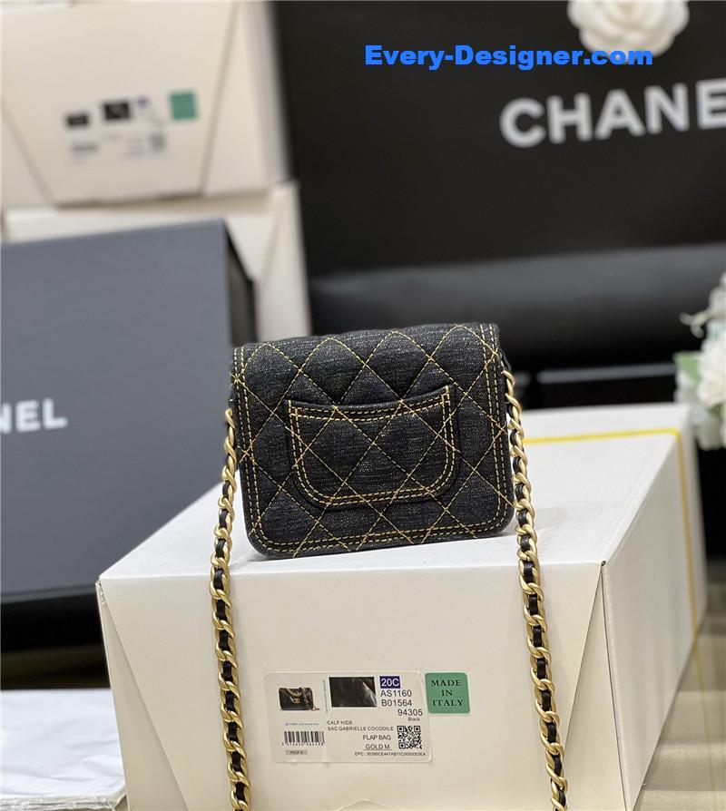 Ch**el mini denim messenger bag