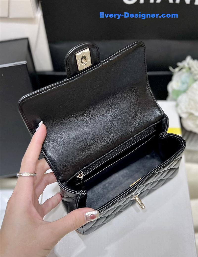 Ch**el cf mini lambskin bag